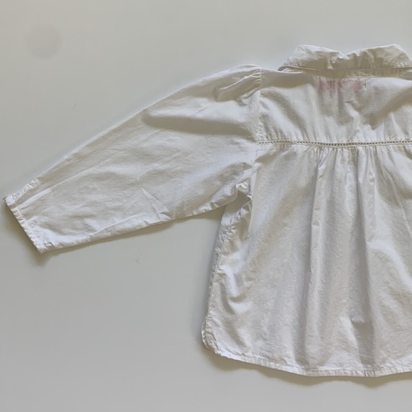 Pink Chicken White Blouse 4Y - Picture 10 of 12